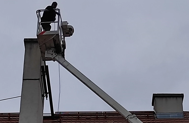 czyszczenie mechaniczne komina