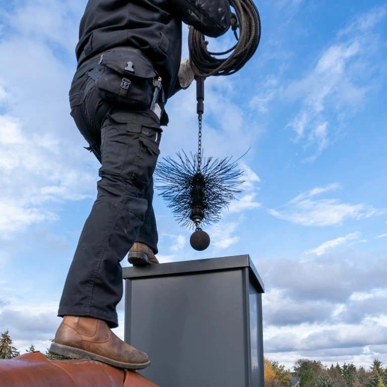 czyszczenie mechaniczne komina