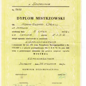 dyplom-mistrz-adam-ryszard